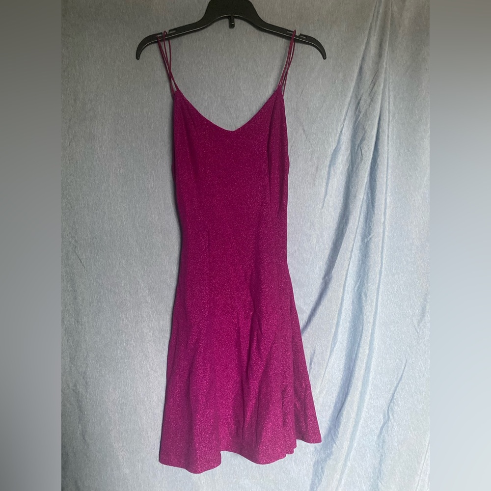 NWT Lulus Pink Sparkly Mini Dress